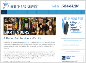 A Better Bar Service - Wichita Web Design