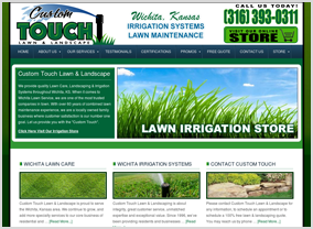 Custom Touch Lawn & Landscape Website